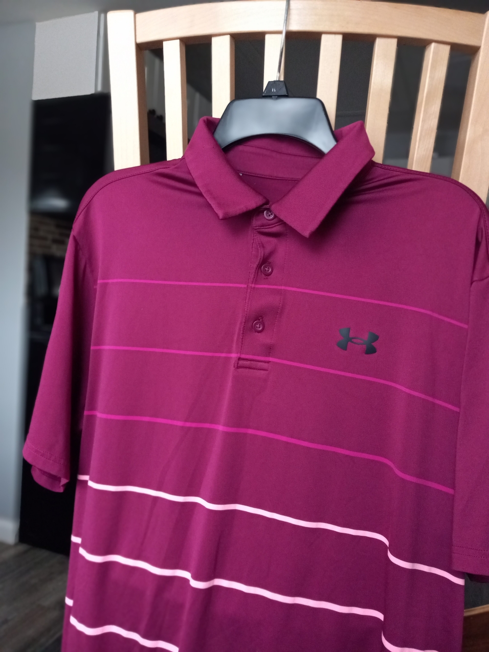 Under Armour The Playoff Polo in Deep Berry